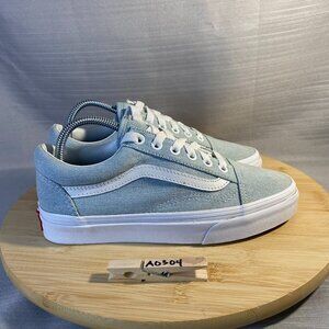 Vans Old Skool Denim Low Sneaker Shoes Womens Size 6 US Women A0304